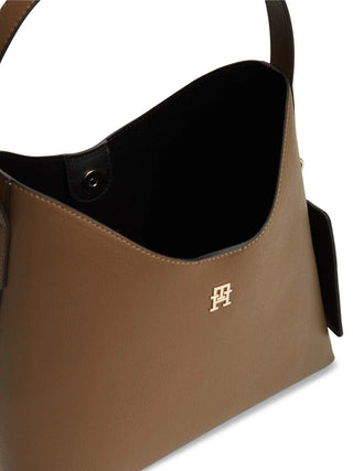 DAMEN-SCHULTERTASCHE - TOMMY HILFIGER TAUPE - AW0AW18140 4