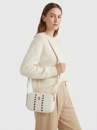 DAMEN-SCHULTERTASCHE - TOMMY HILFIGER CREME - AW0AW18153 4