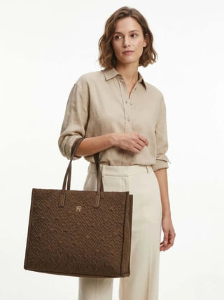 DAMEN-TASCHE - TOMMY HILFIGER TAUPE - AW0AW18163 5