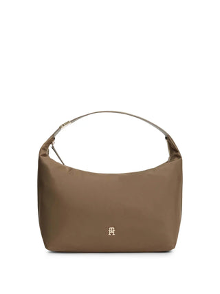 DAMEN-HOBO-TASCHE - TOMMY HILFIGER TAUPE - AW0AW18229