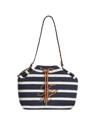 TRACOLLA DONNA - TOMMY HILFIGER BLU - AW0AW18401