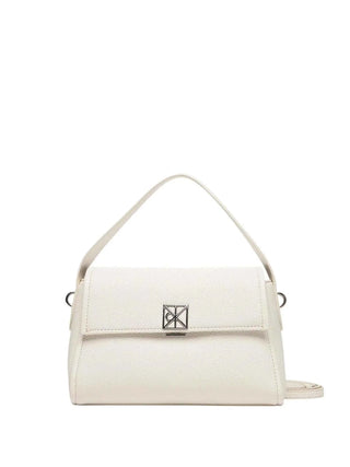 BORSA A SPALLA DONNA - CALVIN KLEIN BIANCO - LV04F3425G