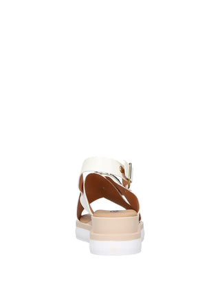 SANDALO DONNA - RIPOSELLA BIANCO - MARIA E WC00BX 5