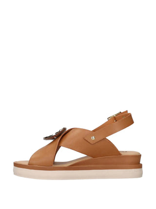 SANDALO DONNA - RIPOSELLA CUOIO - MARIA E WC00BX 4