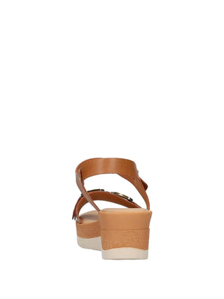 SANDALO DONNA - RIPOSELLA CUOIO - MARIELLA E WC02BX 5