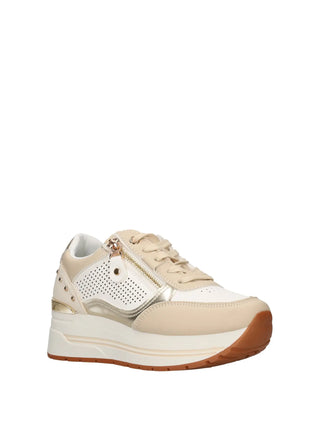 SNEAKERS DONNA - NINI BEIGE-BIANCO - 26274 2