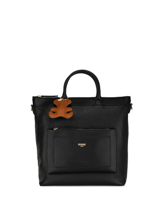 Damen-Tragetasche - Schwarze Pash-Tasche - 18300-LIK-W5B-P