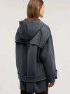 CAPPOTTO DONNA - TRUSSARDI ANTRACITE - 0009A000452N 3