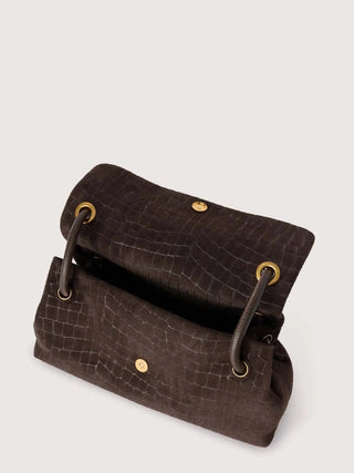 BORSA A SPALLA DONNA - TRUSSARDI MARRONE - Z348E006728N 3