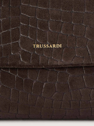 BORSA A SPALLA DONNA - TRUSSARDI MARRONE - Z348E006728N 4