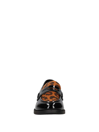 MOCASSINO DONNA - WHYSHY NERO-MARRONE - MG 2A284 3