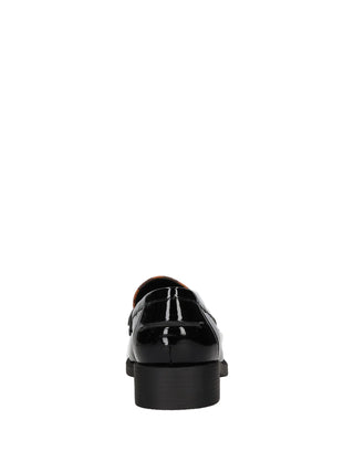 MOCASSINO DONNA - WHYSHY NERO-MARRONE - MG 2A284 5