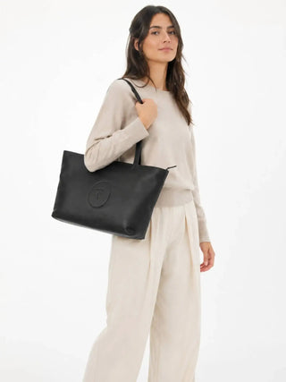 BORSA A SPALLA DONNA - TRUSSARDI NERO - Z644E006571N 4