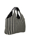 BORSA A SPALLA DONNA - MARC ELLIS NERO-SABBIA - BUBY EIVISSA 3