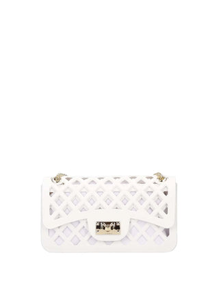 BORSA A MANO DONNA - MARC ELLIS BIANCO-ORO - FLAT BASKET