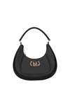 BORSA A SPALLA DONNA - MARC ELLIS NERO-ORO - FLAT HERO M 1