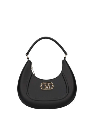 BORSA A SPALLA DONNA - MARC ELLIS NERO-ORO - FLAT HERO M 1