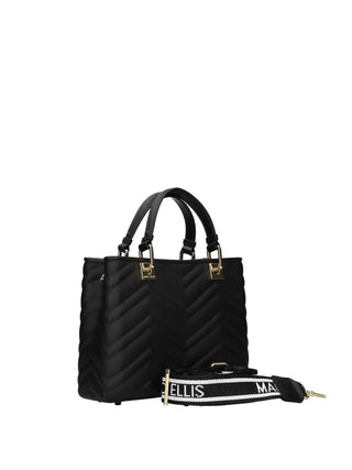 BORSA A MANO DONNA - MARC ELLIS NERO-ORO - KRISSY WAVE M. 3