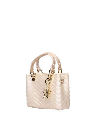 BORSA A MANO DONNA - MARC ELLIS BEIGE-ORO - KRISSY WAVE S. 2