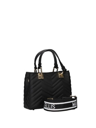 BORSA A MANO DONNA - MARC ELLIS NERO-ORO - KRISSY WAVE S. 3