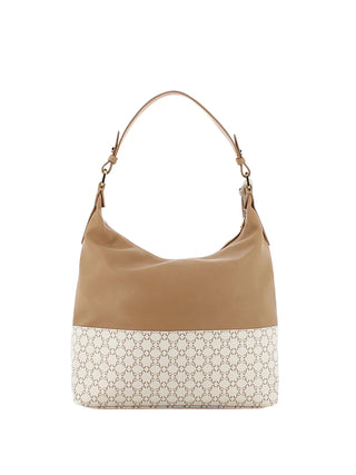 BORSA A SPALLA DONNA - NERO GIARDINI BEIGE - E343043D 2